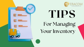 Tips for managing your inventory