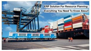 erp solution for resource planning everything