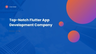 Top-Notch Flutter App Development Company