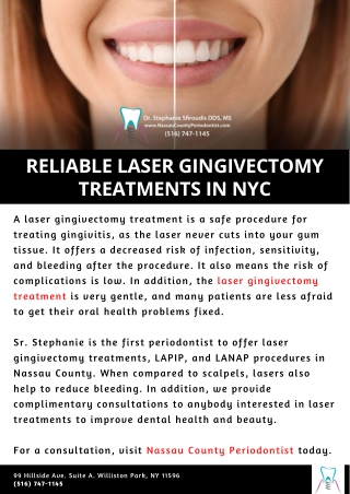 Reliable Laser Gingivectomy Treatments in NYC