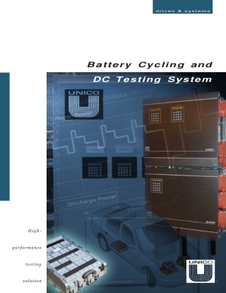 Battery Cyclers and DC Testing | Drives for Battery Simulation - Unico