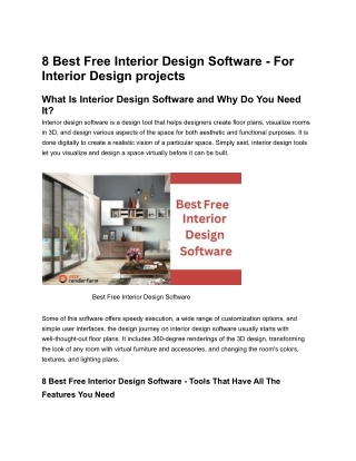 8 Best Free Interior Design Software - For Interior Design projects (blog) (1)