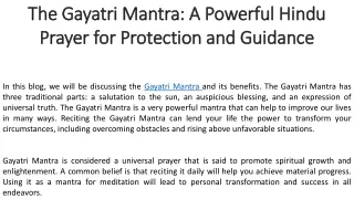 the the gayatri gayatri mantra a powerful hindu