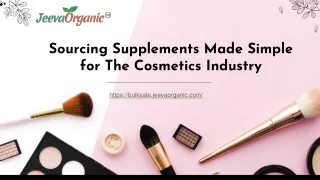 sourcing supplements made simple