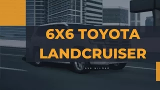 6x6 Toyota Landcruiser