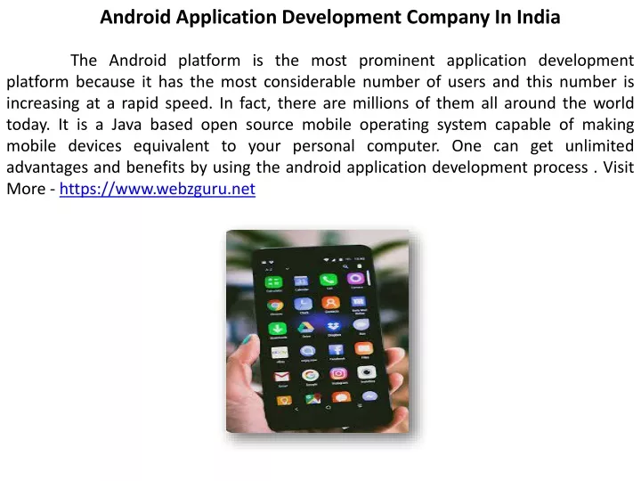 android application development company in india