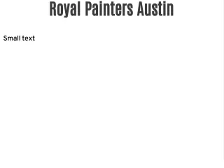 Royal Painters Austin