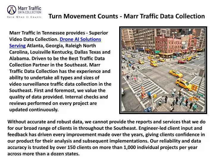 turn movement counts marr traffic data collection