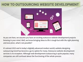How to outsourcing website development company?