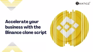 Accelerate your business with the Binance clone script