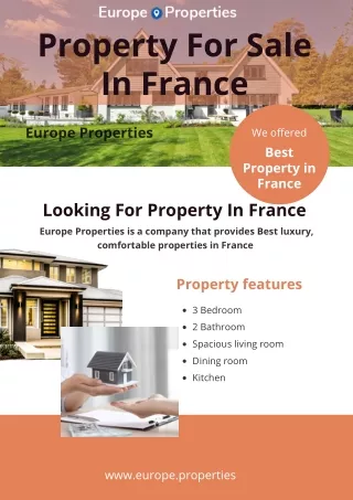 Property For Sale In France | Europe Properties