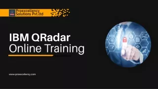 IBM QRadar online training by industry experts | Proexcellency