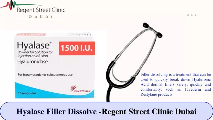 filler dissolving is a treatment that can be used