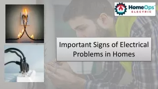 Important Signs of Electrical Problems in Homes