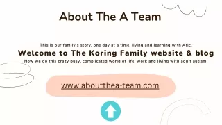 Welcome to The Koring Family website & blog | About The A Team