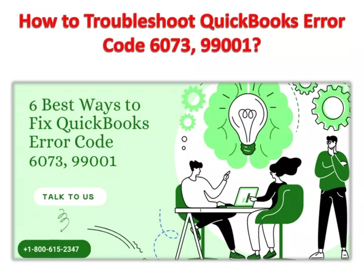 how to troubleshoot quickbooks error code 6073