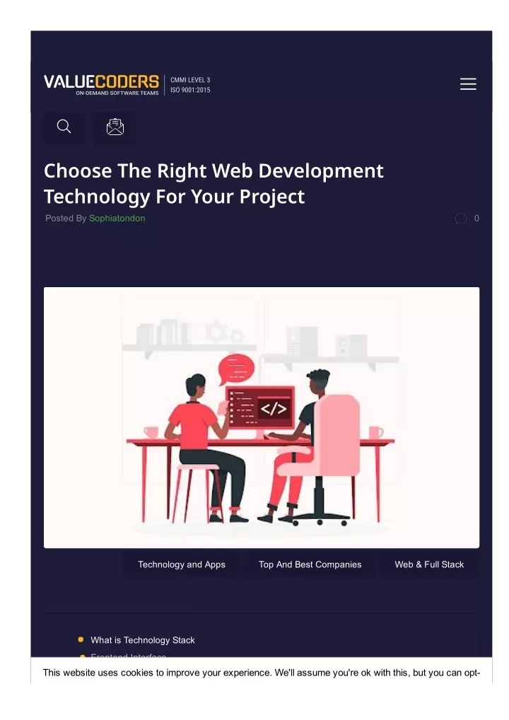 choose the right web development technology