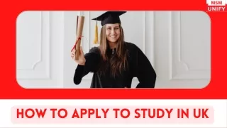 how to apply to study in uk