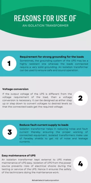 reasons for use of an isolation transformer