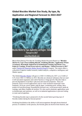 global biocides market size study by type