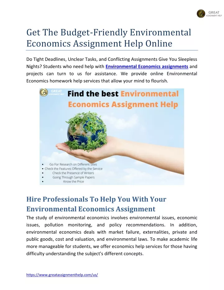 get the budget friendly environmental economics