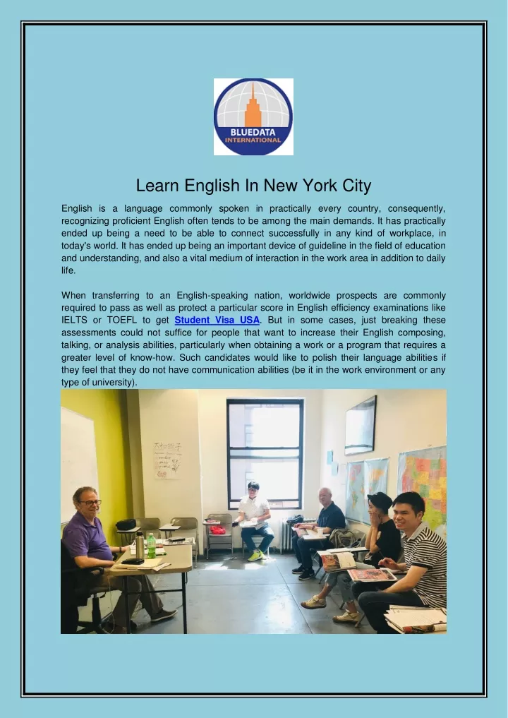 learn english in new york city