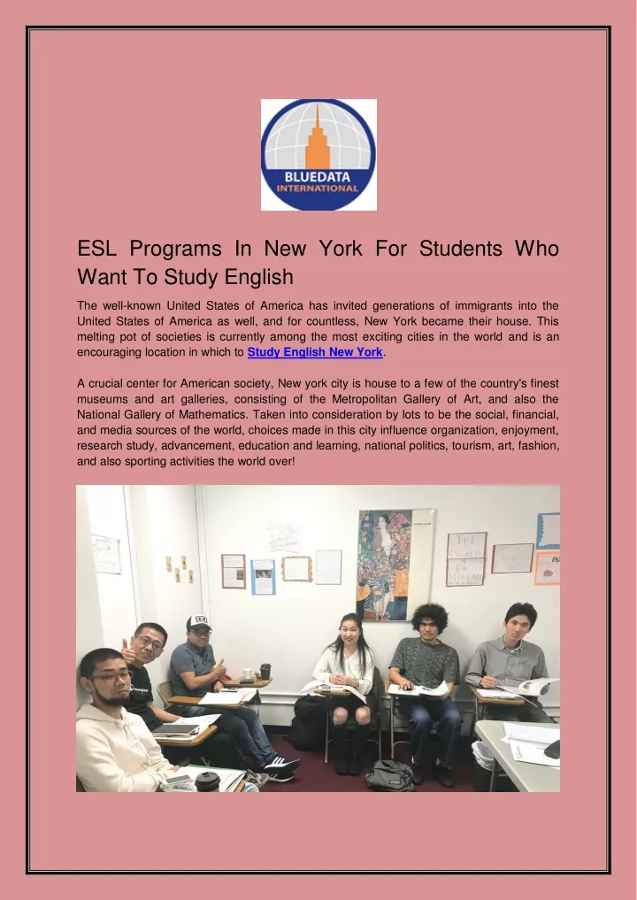 esl programs in new york for students who want