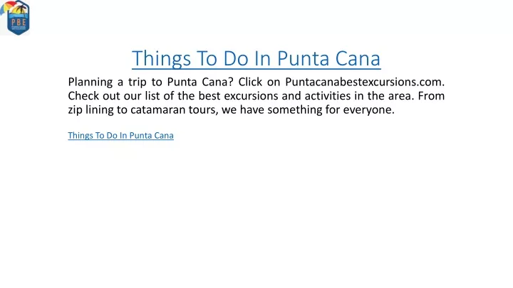 things to do in punta cana