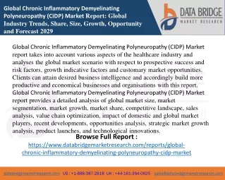 global chronic inflammatory demyelinating