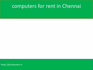 computer rental monthly in Chennai