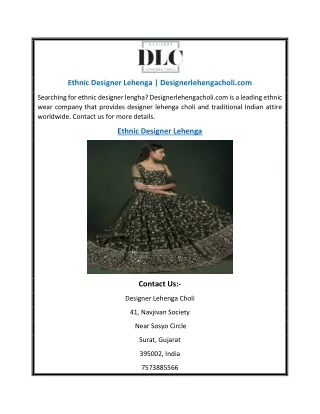 ethnic designer lehenga designerlehengacholi com