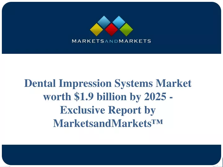 dental impression systems market worth