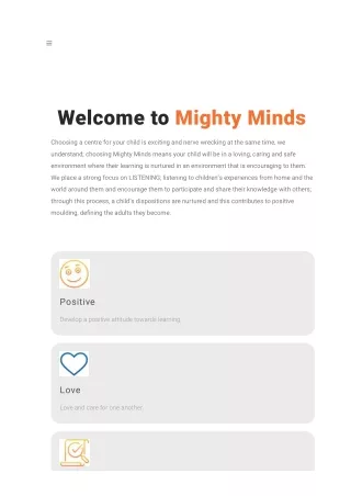 Baby daycare center near me in Auckland – Mighty Minds