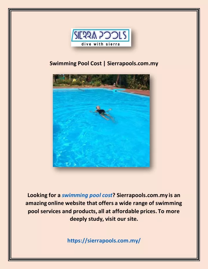 swimming pool cost sierrapools com my