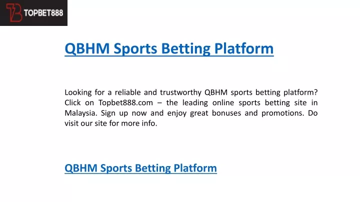 qbhm sports betting platform