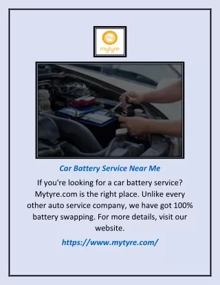 car battery service near me