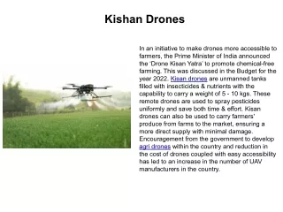 Kishan Drones