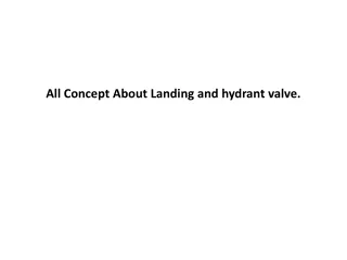 all concept about landing and hydrant valve
