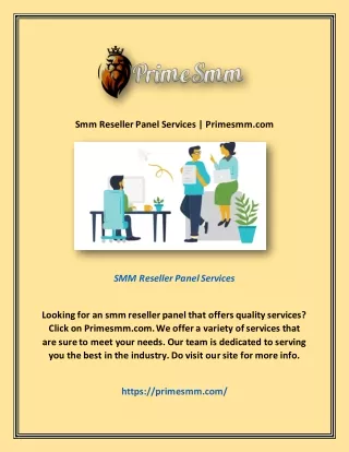 smm reseller panel services primesmm com