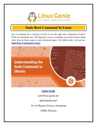 Sudo Root Command In Linux  Linuxgenie.net
