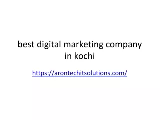 best digital marketing company in kochi