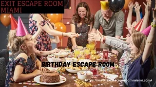 Birthday Escape Room