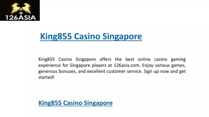 king855 casino singapore