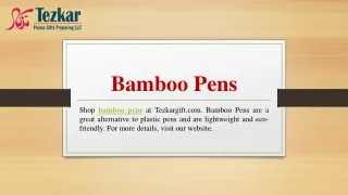 Bamboo Pens | Tezkargift.com