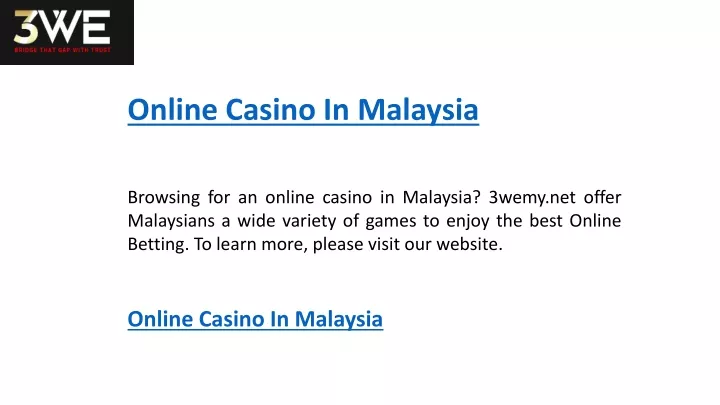 online casino in malaysia