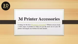 3d Printer Accessories 3dmeta.com.au
