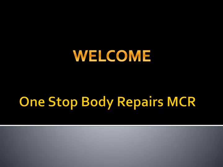 one stop body repairs mcr