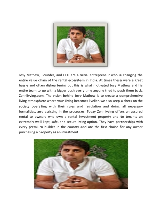 josy mathew founder and ceo are a serial