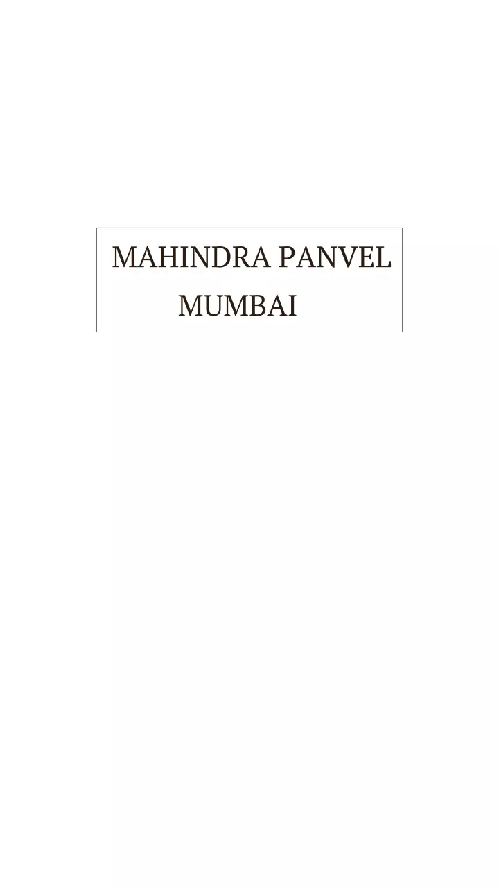 mahindra panvel