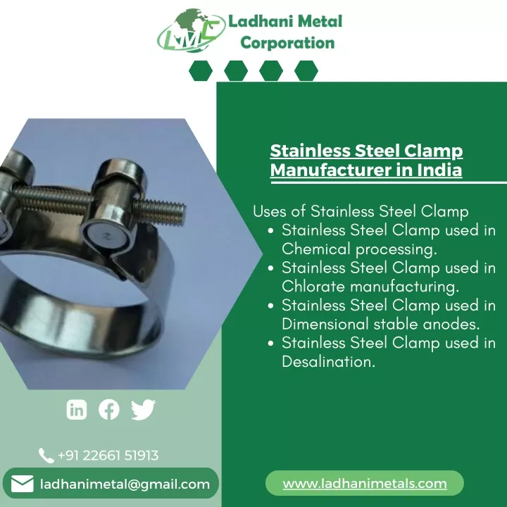 stainless steel clamp manufacturer in india